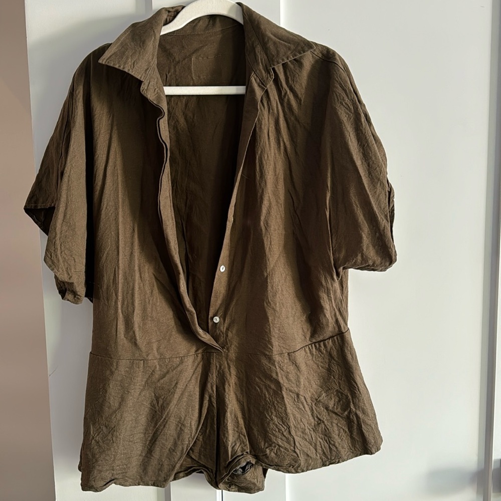 Daily Drills linen romper